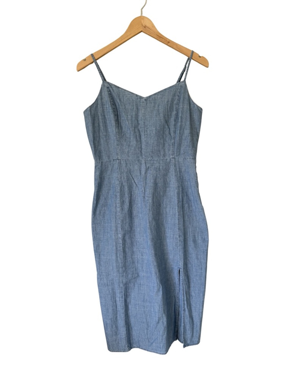 J Crew New with Tags Lightweight Denim Style Midi Length Dress - Size 12
